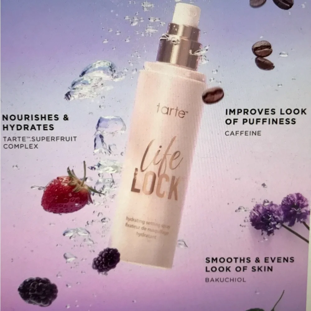 Bundle NEW TARTE Life Lock Full Size NIB plus Lottie Stay Matte sealed sprays